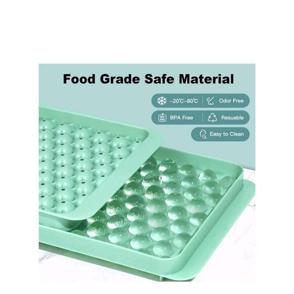 Mini Ice Cube Trays for Freezer, Small Round Ice Cube Molds 104x3 PCS Tiny... - Picture 6 of 8